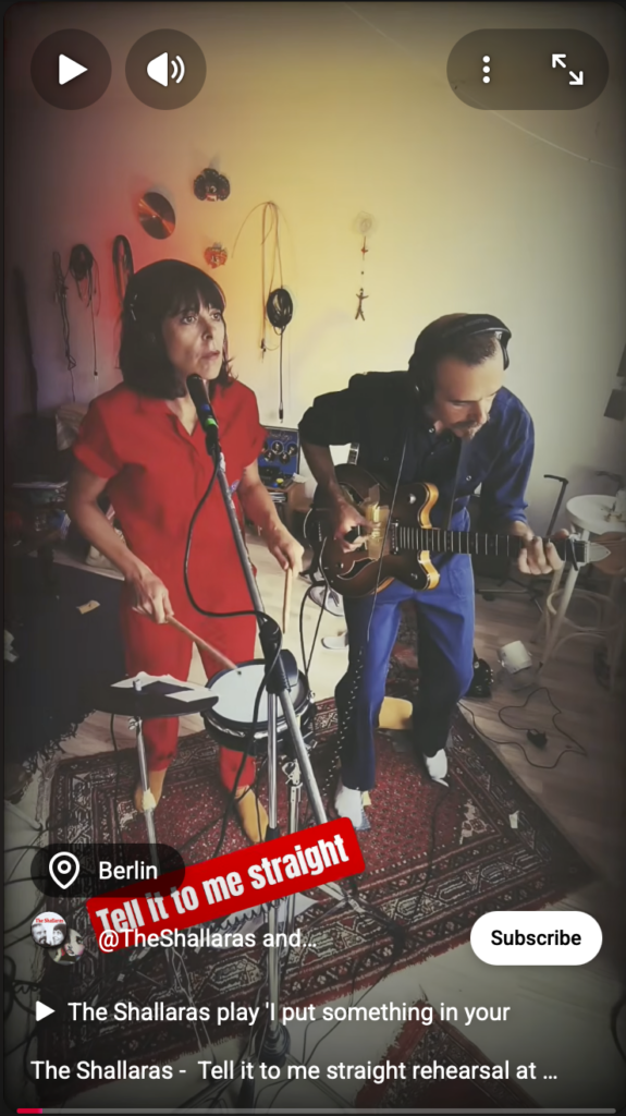 The Shallaras home rehearsal video on YouTube